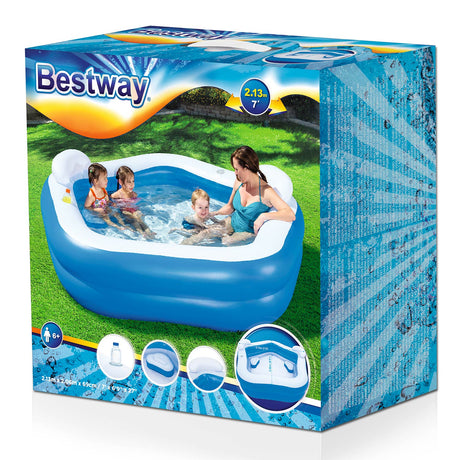 Bestway Familienpool fünfeckige Oase 213