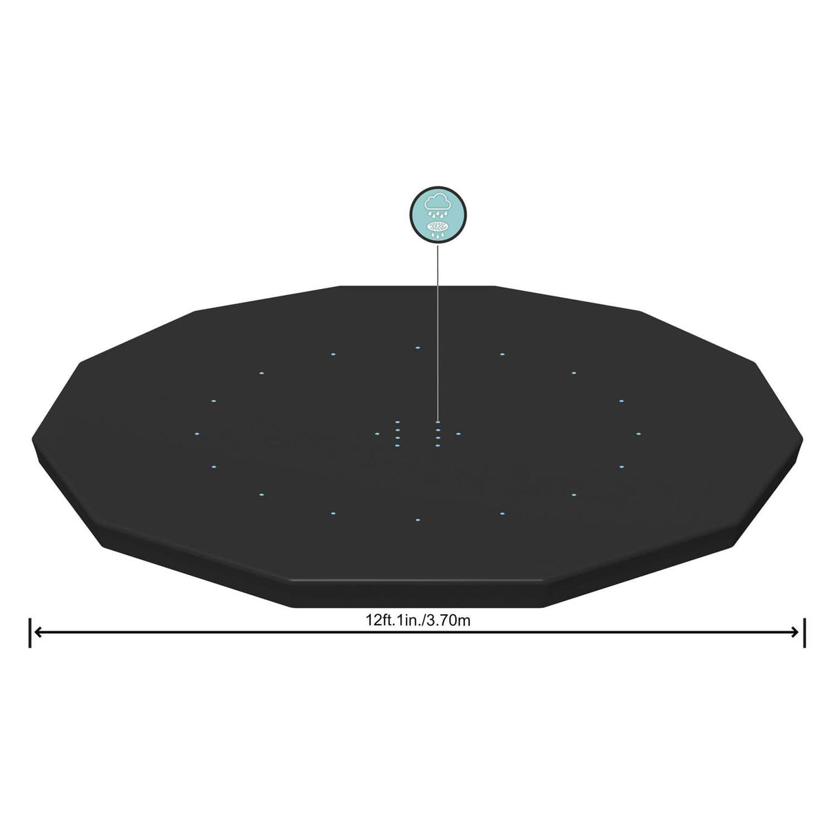 Bestway Plane rund, 360 366 cm
