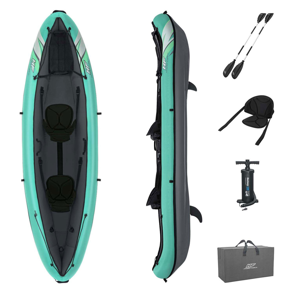 Bestway Hydro Force Kajak Ventura Elite x2 aufblasbares Set