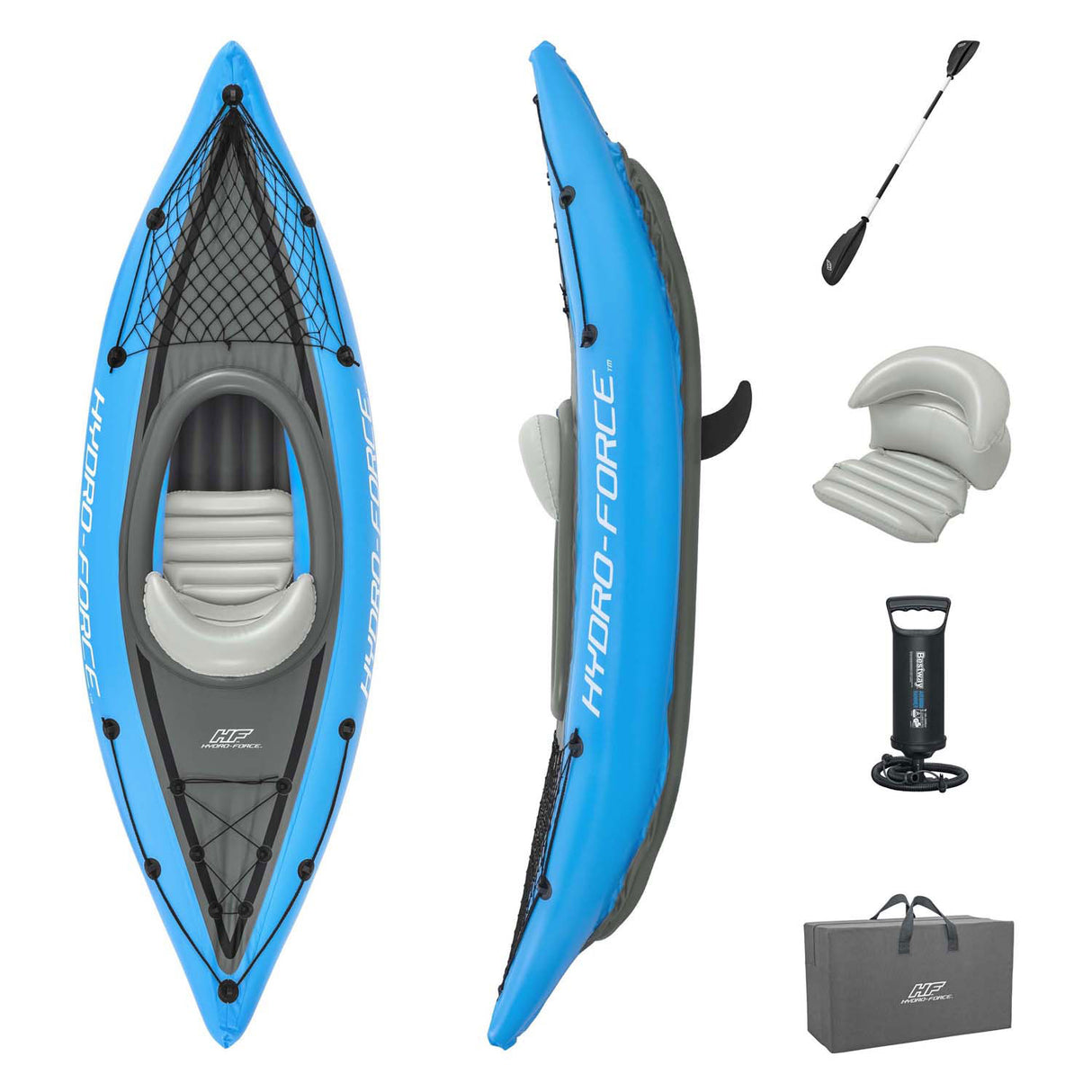 Bestway Hydro Force Kajak Cove Champion x1 Set aufblasbar