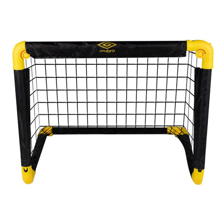 Umbro Fußballtor – Fußballtor 50 x 44 x 44 cm – faltbares Fußballtor – leicht zu verstauen – Fußball-Trainingstor für Kinder und Erwachsene – Kunststoff – Schwarz Gelb