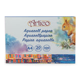 Aquarellpapier weiß, 20 Blätter
