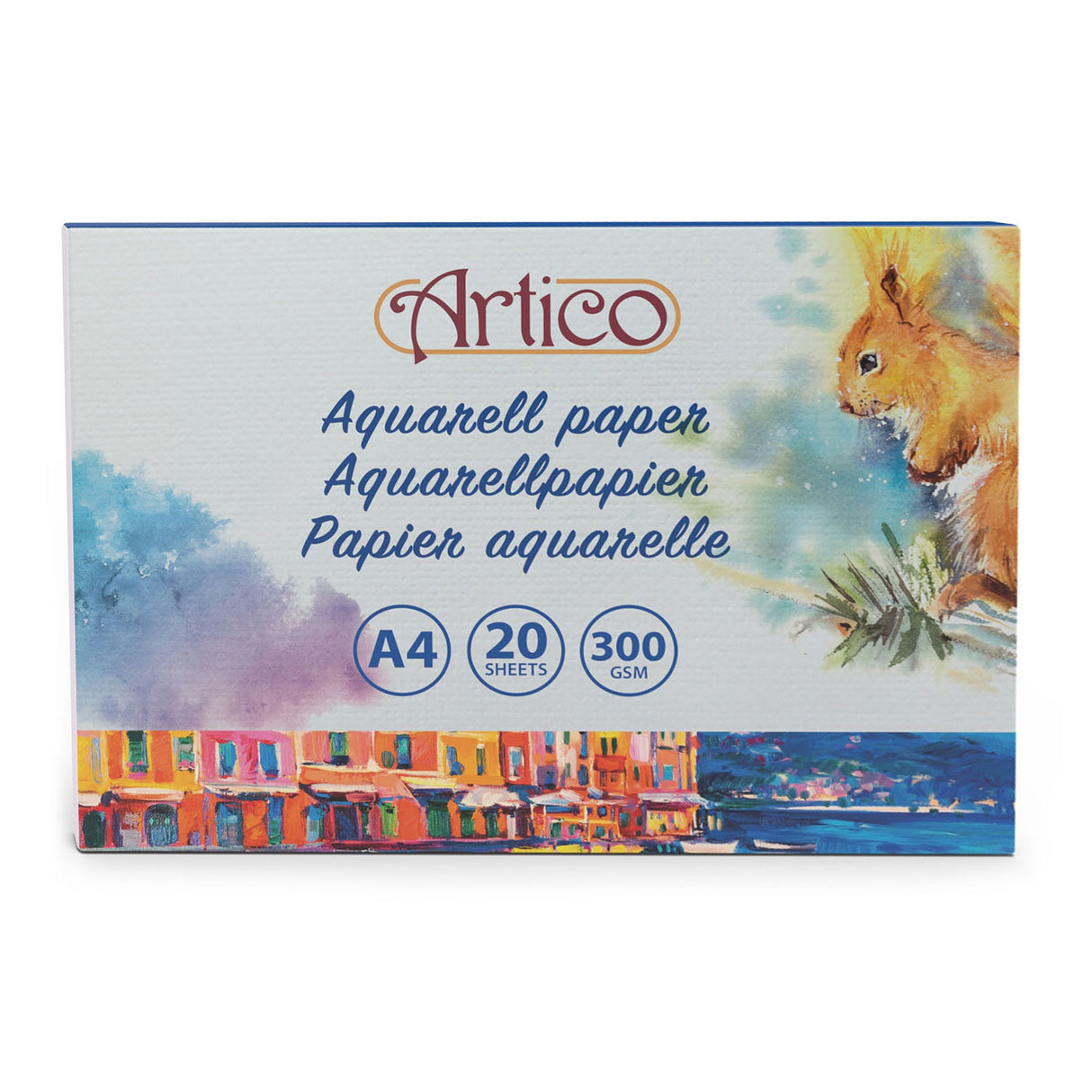Aquarelpapier wit, 20 vellen