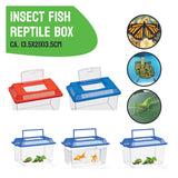 Markenlose Sans-Marque-Insektenbox mit Deckel – transparente Kunststoff-Insektenbox 1,8 Liter.
