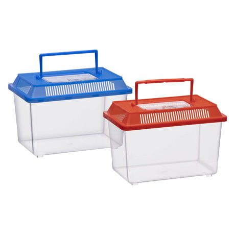 Markenlose Sans-Marque-Insektenbox mit Deckel – transparente Kunststoff-Insektenbox 1,8 Liter.