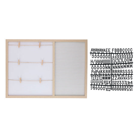 Memoboard und Fotorahmen aus Holz, MDF, 57x41cm