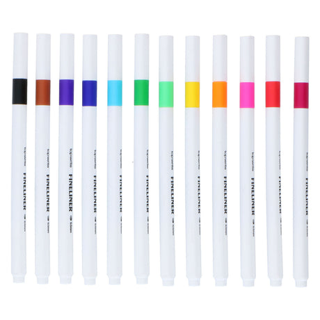 Fineliner Farbe, 12 Stk.