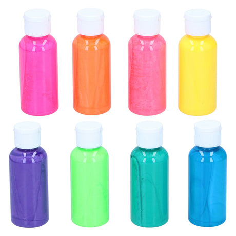 Acrylfarbe Neon, 4 Stk.