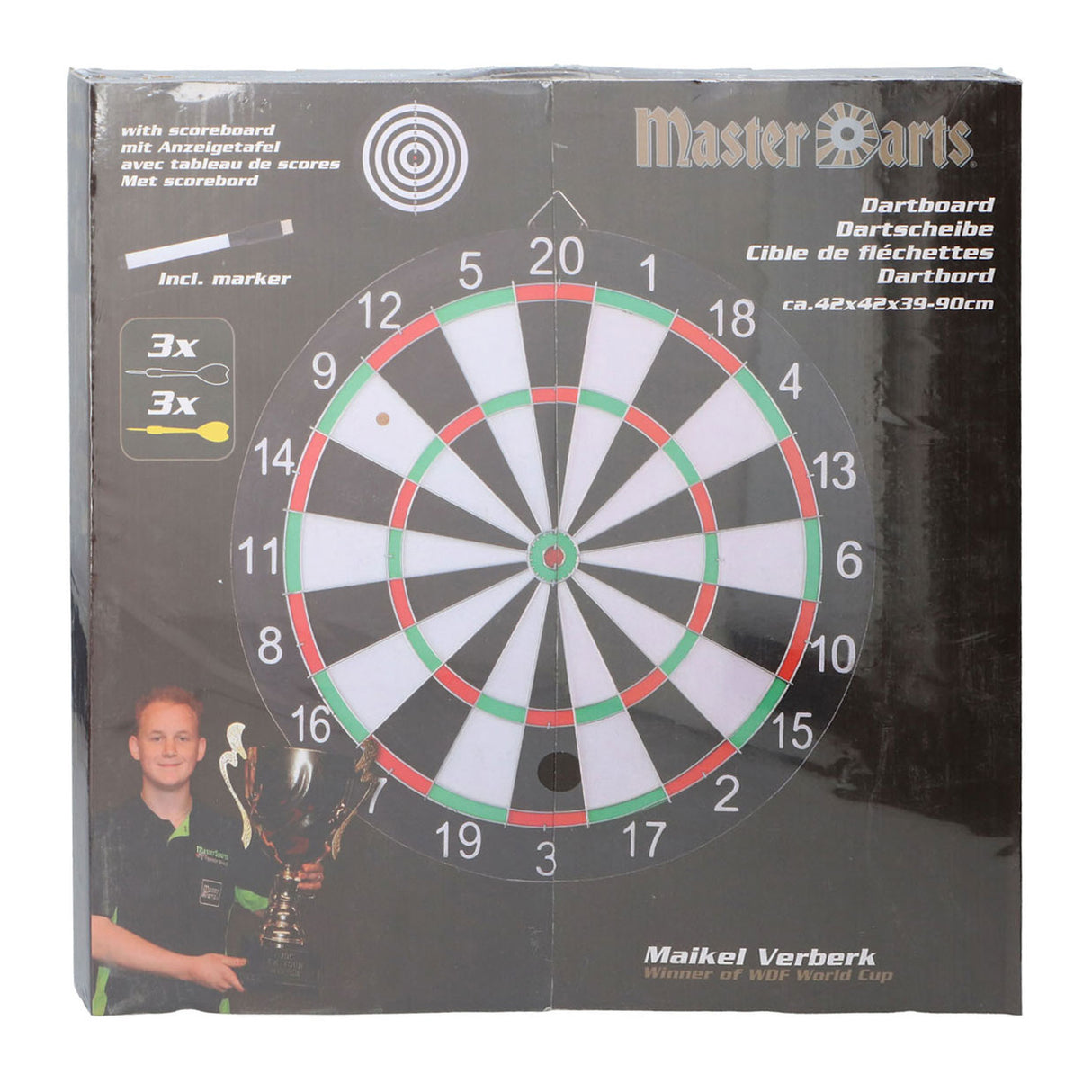 Master Darts Maikel Verberk Dartboard -Set