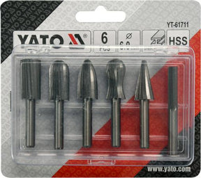 Yato doornmolens voor het bewerken van metalen fi 6mm kpl.6szt.