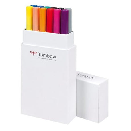 Tombow • Pinselstift, Dual-Pinselstift-Set, Primärfarben, 12 Stück