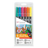 Tombow • Pinselstift ABT Dual Brush Pen Set dermatologisch 6tlg