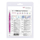 Tombow • Twintone-Set mit 12 leuchtenden Farben