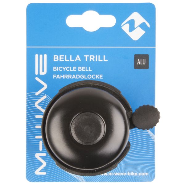 Messingschloss M-Wave Fahrradklingel Bella Triller Aluminium schwarz