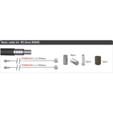 Bremskabel Set Universal 2015009 Black 8-Stück