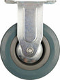 Vorel massief wiel met grijs rubber 100mm