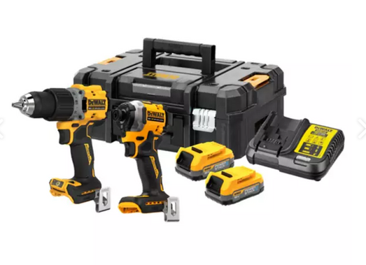 Dewalt combo set 18v dck2051e2t (dcd800, dcf850) 2x1,7ah powertack