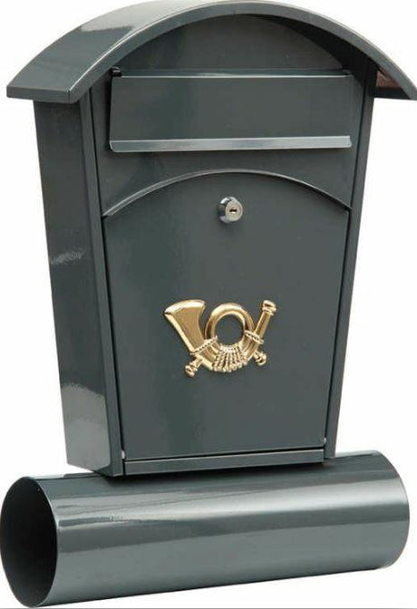 Vorel Briefkasten schwarz mit 2 Schlüsseln - 380x320x105 mm
