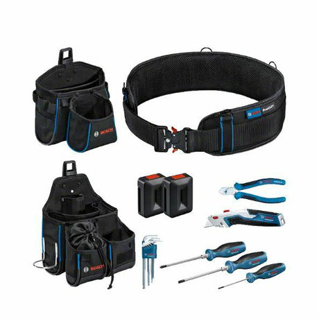 Bosch Professional Proclick Werkzeuggürtel mit Handwerkzeugset – 1600a02h5c