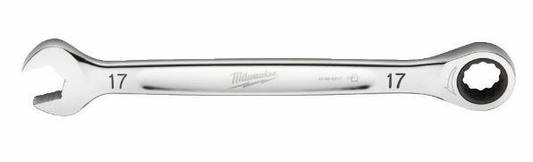 Milwaukee de sleutel zit midden in het oog 17mm maxbite ratel