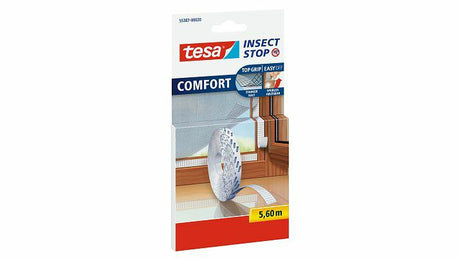 Tesa 1050481 – Insektenstopp-Premium-Klettband 5,6 m | 22 Stück