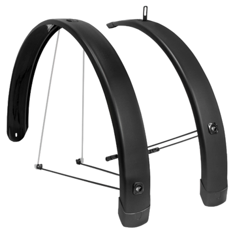 Eurofender Schutzblechset Tempo Square 28 Zoll 65mm - Schwarz