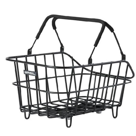 Basil Fahrradkorb Cento Alu mit Zielbefestigung 14 Liter 39 x 24 x 15 – Schwarz