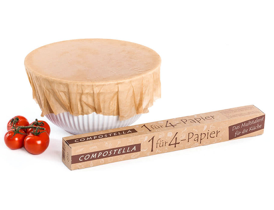 Compostela 4-in-1 Küchenfolie und Backpapier-8m x 38 cm