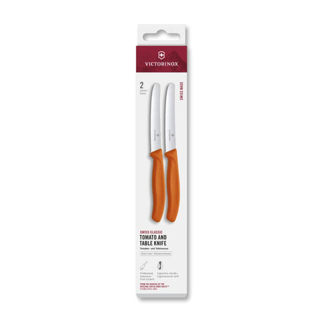 Victorinox Tomatenmesser 2 Stück orange gezahnt