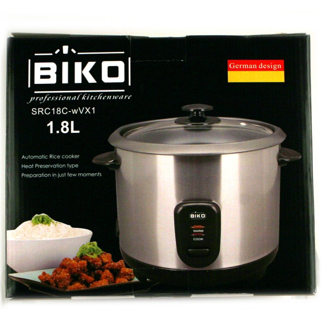 Biko Reiskocher 1,8 Liter Edelstahl