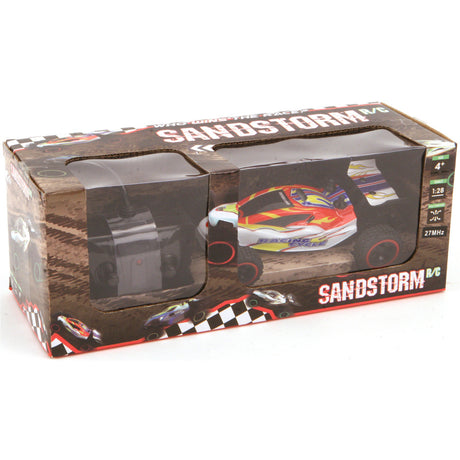 Grundlegender Sandstorm 2-Kanal-RC-Buggy mit Allradantrieb im Maßstab 1:18