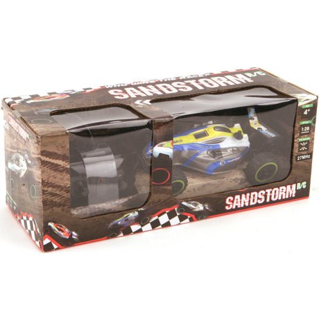 Grundlegender Sandstorm 2-Kanal-RC-Buggy mit Allradantrieb im Maßstab 1:18