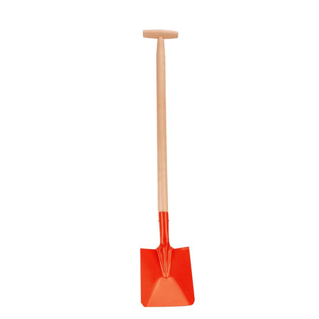 Einfache Metallschaufel mit Holzstiel 75 cm