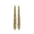 Decoris dinerkaars kerstboom set van 2 stuks goud ø2,1xh25cm