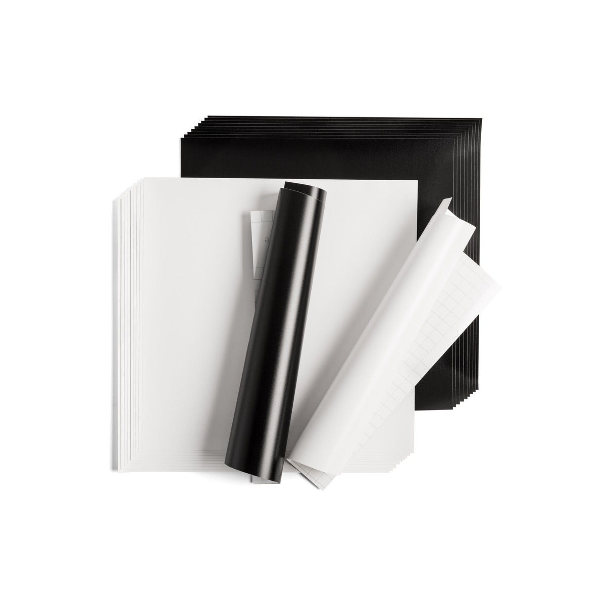 Cricut • Premium-Vinyl, ablösbar, 30,5 x 30,5 cm, 20 Blatt, Schwarz und Weiß