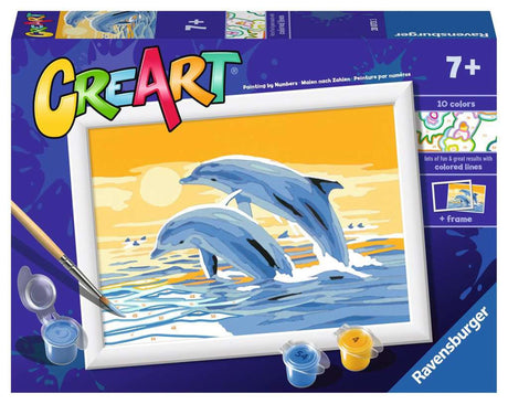 Ravensburger Creart Painting bei Nummer - fröhliche Delfine