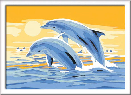 Ravensburger Creart Painting bei Nummer - fröhliche Delfine