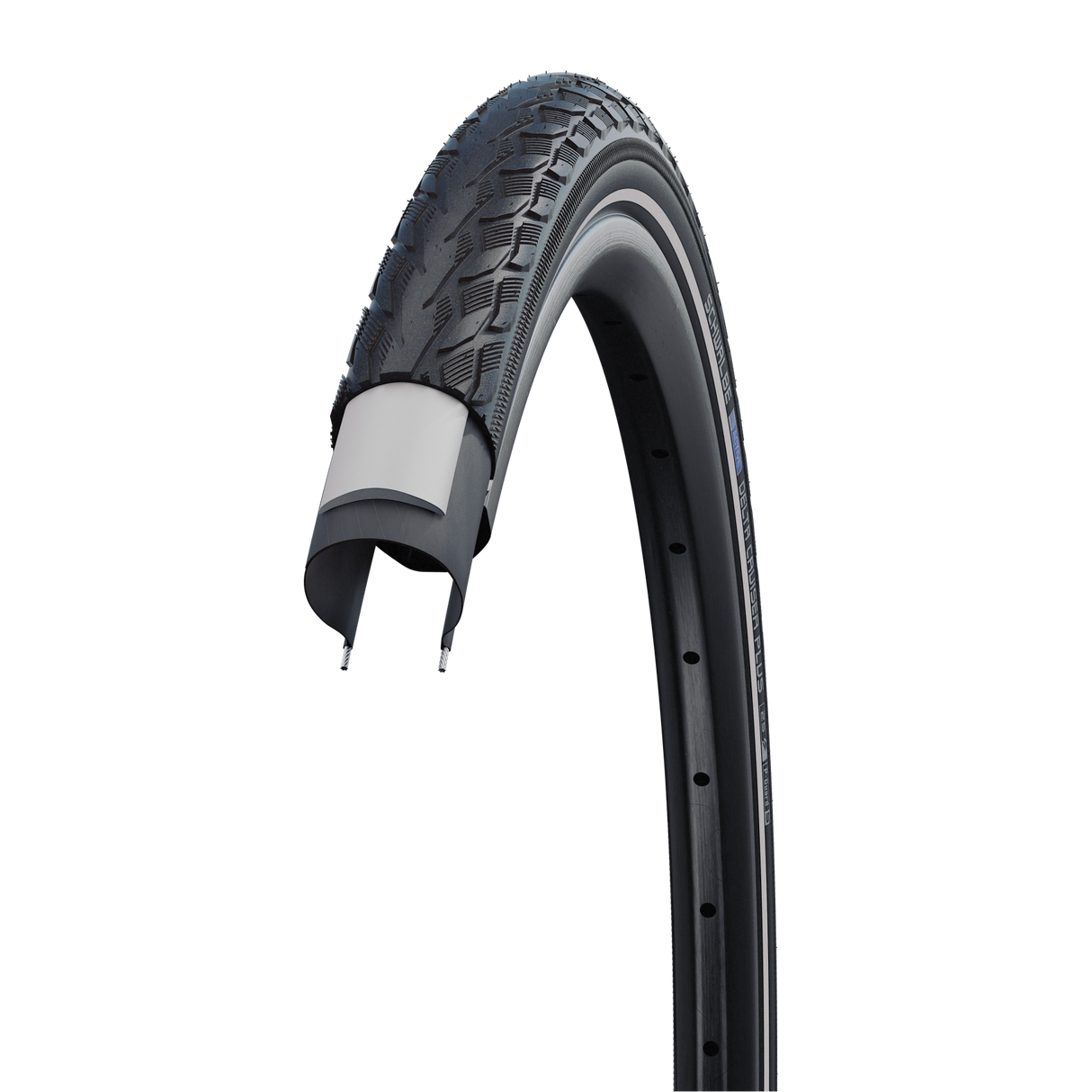 Schwalbe Delta Cruiser plus Punctureguard 28 x 1,75 47-622mm - Schwarz mit Reflexion