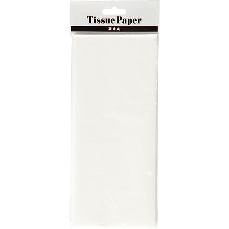 Creativ Company Seidenpapier – Seidenpapier – Krepppapier – Seidenpapier – weiß – Verpacken – Dekorieren – Basteln – 50 x 70 cm – 14 Gramm – 10 Blatt