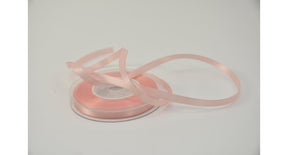 Satijnlint 10 mm x 25 mtr lichtrose