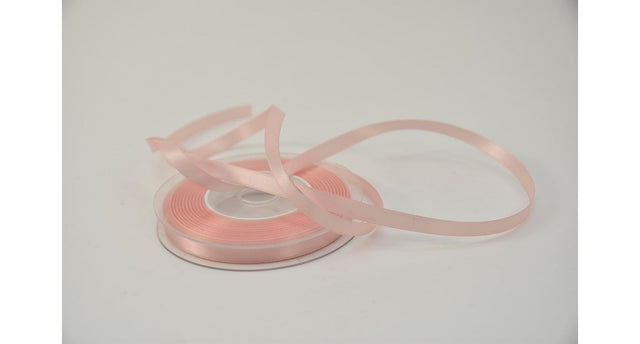 Satijnlint 10 mm x 25 mtr lichtrose