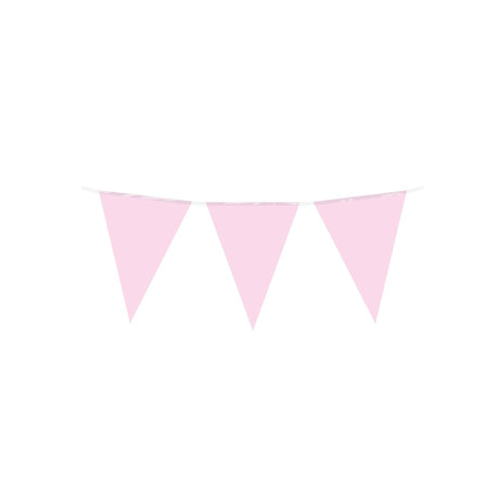 Paperdreams Partyflagge – Babyrosa 10 Meter PE-Polyethylen
