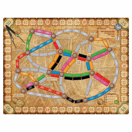 Days of Wonder Ticket to Ride Amsterdam – Niederländisches Brettspiel für 2 bis 4 Spieler – schnelles Strategiespiel ab 8 Jahren – spielen im Amsterdam des 17. Jahrhunderts