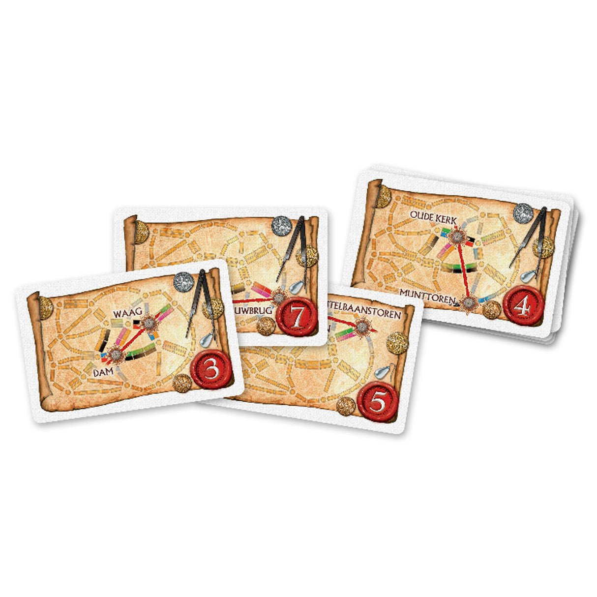 Days of Wonder Ticket to Ride Amsterdam – Niederländisches Brettspiel für 2 bis 4 Spieler – schnelles Strategiespiel ab 8 Jahren – spielen im Amsterdam des 17. Jahrhunderts