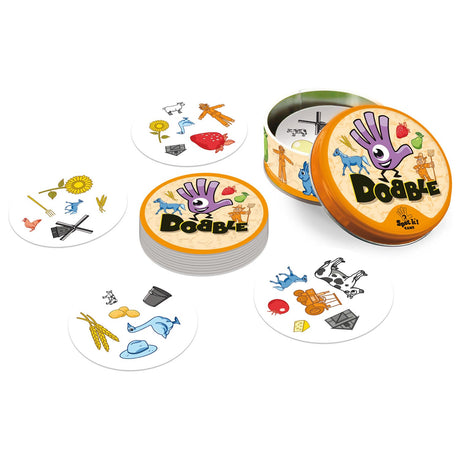 Dobble Farm Kartenspiel ab 4 Jahren 2-5 Spieler