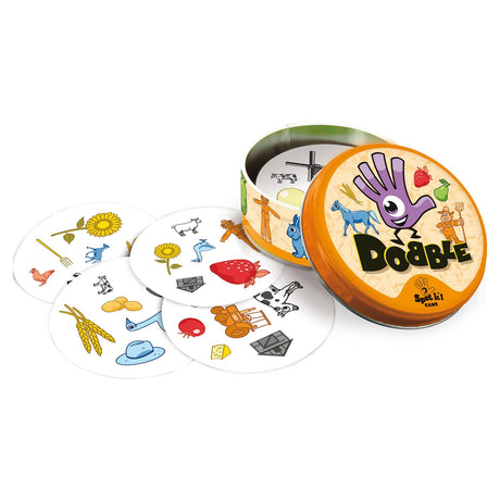 Dobble Farm Kartenspiel ab 4 Jahren 2-5 Spieler