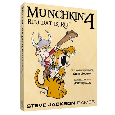 Steve Jackson Games Munchkin 4 Glad I Ride – Kartenspiel-Erweiterung – ab 12 Jahren