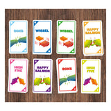 Fröhliches Lachskartenspiel