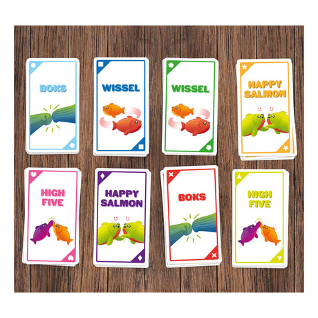 Fröhliches Lachskartenspiel