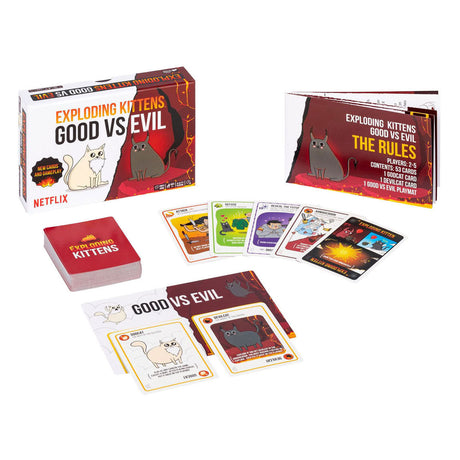Exploding Kittens Gutes gegen Böses Kartenspiel